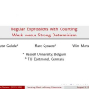 Regular Expressions with Counting: Weak versus Strong Determinism