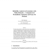 Reliability Analysis in Geotechnics with Finite Elements --- Comparison of Probabilistic, Stochastic and Fuzzy Set Methods