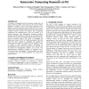 Research experiences for undergraduates: autonomic computing research at FIU