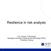 Resilience in Risk Analysis and Risk Assessment