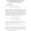 Resonance Phenomena for Second-Order Stochastic Control Equations