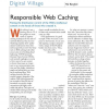 Responsible web caching