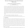 Revenue Management with Limited Demand Information