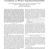RF in the Jungle: Effect of Environment Assumptions on Wireless Experiment Repeatability