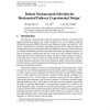 Robust measurement selection for biochemical pathway experimental design