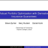 Robust portfolio optimization with derivative insurance guarantees
