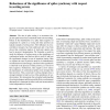 Robustness of the significance of spike synchrony with respect to sorting errors