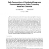 Safe Composition of Distributed Programs Communicating over Order-Preserving Imperfect Channels