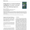Safeguards in a world of ambient intelligence: A social, economic, legal, and ethical perspective