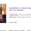 Satisfiability of a Spatial Logic with Tree Variables