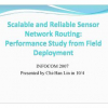 Scalable and Reliable Sensor Network Routing: Performance Study from Field Deployment
