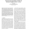 Scattered data interpolation methods for electronic imaging systems: a survey