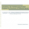 Scheduling Cilk multithreaded parallel programs on processors of different speeds