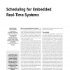 Scheduling for Embedded Real-Time Systems