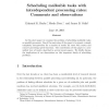 Scheduling malleable tasks with interdependent processing rates: Comments and observations