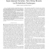 Scheduling reserved traffic in input-queued switches: New delay bounds via probabilistic techniques