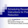 Scheduling Reusable Instructions for Power Reduction