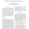 Searching in metric spaces by spatial approximation