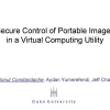 Secure control of portable images in a virtual computing utility