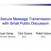 Secure Message Transmission with Small Public Discussion