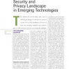 Security and Privacy Landscape in Emerging Technologies