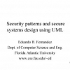 Security Patterns and Secure Systems Design Using UML