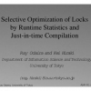 Selective Optimization of Locks by Runtime Statistics and Just-in-Time Compilation