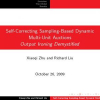 Self-correcting sampling-based dynamic multi-unit auctions