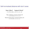 Self-normalised Distance with Don't Cares