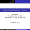 Self-stabilizing population protocols