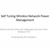 Self-tuning wireless network power management