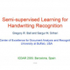 Semi-supervised Learning for Handwriting Recognition