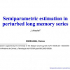 Semiparametric estimation in perturbed long memory series