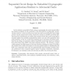 Sequential Circuit Design for Embedded Cryptographic Applications Resilient to Adversarial Faults