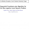 Sequential Coordinate-Wise Algorithm for the Non-negative Least Squares Problem