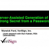 Server-Assisted Generation of a Strong Secret from a Password