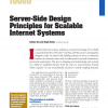Server-Side Design Principles for Scalable Internet Systems