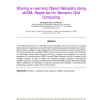 Sharing e-Learning Object Metadata Using ebXML Registries for Semantic Grid Computing