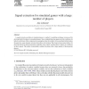 Signal extraction for simulated games with a large number of players