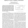 Signal-Statistics-Based Look-Up-Table Spacing for Power Amplifier Linearization