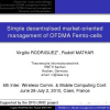 Simple decentralised market-oriented management of OFDMA femto-cells