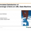 Simulated Satisfaction of Coverage Criteria on UML State Machines
