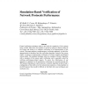 Simulation-based verification of network protocols performance