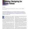 Simulations for Urban Planning: Designing for Human Values