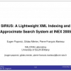 SIRIUS: A Lightweight XML Indexing and Approximate Search System at INEX 2005