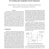 Sizing Power/Ground Meshes for Clocking and Computing Circuit Components