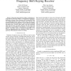 SNR Estimation for a Non-Coherent Binary Frequency Shift Keying Receiver