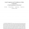 Social Comparisons and Contributions to Online Communities: A Field Experiment on MovieLens