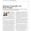 Software copyright and role models