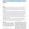 Spatio-structural granularity of biological material entities